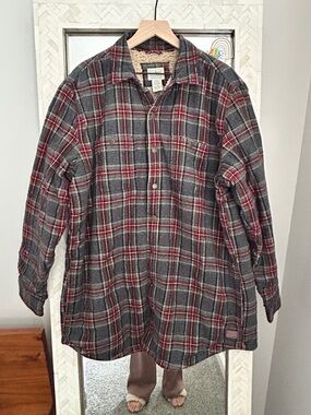 L.L. Bean Sherpa-Lined Plaid Shirt